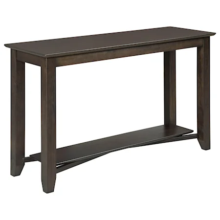 Casual Sofa Table with Lower Shelf
